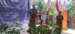 Sejumlah Siswa – Siswi Perwakilan dari SMA Dan SMK Di Kabupaten Kepulauan Yapen Mengikuti Sosialisasi Peningkatan Pemahaman Wawasan Kebangsaan dan Bela Negara.