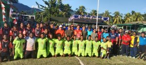Lomba Sepakbola Antar Distrik Dalam Rangka HUT RI Yang Ke-78 Tahun Di Ikuti Oleh 16 Distrik Di Kabupaten Kepulauan Yapen.