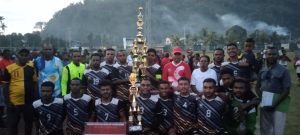 Distrik Miobo Menjadi Pemenang Sepakbola Piala Bupati Cup Dalam Rangka Hut RI Yang Ke-78 Tahun.