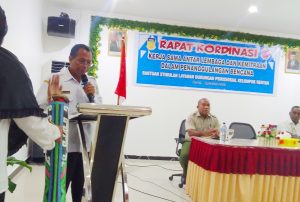 Asisten 1 Ir. Edi Mudumi Membuka Kegiatan, Rapat Koordinasi BPBD Provinsi Papua Dan BPBD Kepulauan Yapen