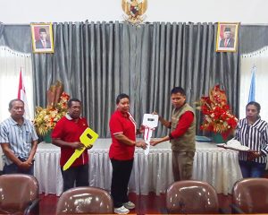 Kemensos RI Serahkan Bantuan Kewirausahaan, Kepada Pemerintah Daerah Kepulauan Yapen Bagi Para Difabel
