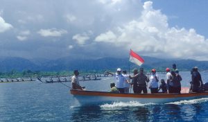 Pj Bupati Melepas Star Lomba Dayung Tradisional, Bangkitkan Parawisata Di Kepulauan Yapen