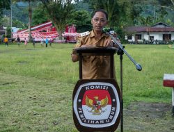 510 Anggota KPPS Distrik Yapen Selatan dan Anotaurei Dilantik, Wakil Bupati Tekankan Netralitas dalam Pemilu