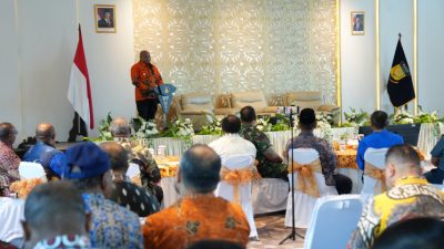 Rakerda Bersama Bupati dan Walikota, Gubernur Papua Dorong Pemerataan Pembangunan dan Tata Kelola Bersih di Daerah
