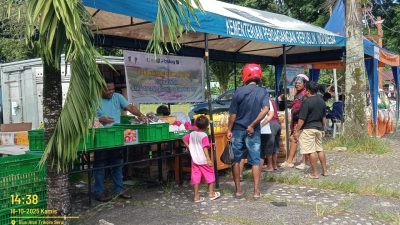 Peringati Hari Ketahanan Pangan  Sedunia, Dinas Ketapang Yapen GPM di Alun-alun Serui