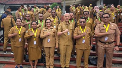 Sekda Yapen Hadiri Rakor Sinkronisasi Program Pusat dan Daerah se-Indonesia Tahun 2025 di IPDN Jatinangor