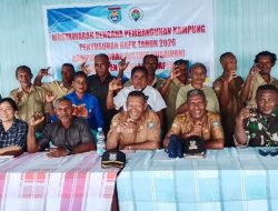 Pemerintah Kabupaten Kepulauan Yapen, Distrik Nusawani Gelar Muskam 2025 dan Monitoring Pembangunan Bak Air