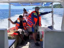 Wabup Yapen Roi Palunga Kunjungi Distrik Raimbawi, Pantau Pencarian Korban Laka Laut Waindu