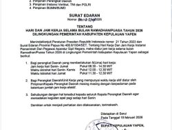 Pemkab Yapen Atur Jam Kerja ASN Selama Ramadan 2026
