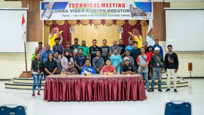Technical Meeting Lomba Konten Kreator HUT 57 Yapen, 26 Peserta Akan Tunjukan Video Kreatif Potensi Yapen