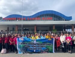 Wabup Roi Palunga Lepas Kontingen Pelwap GPdI Papua ke Manado