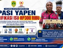 PASI Yapen Klarifikasi Isu Bonus Atlet Rp300 Ribu, KONI Apresiasi Prestasi Gemilang di Kejurda Papua 2026