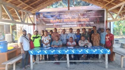 Cegah Karhutla, Distrik Windesi Bentuk Tim Kesiapsiagaan Libatkan Kampung dan Masyarakat