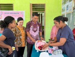 Aser Pongratte dan Istri Turut Cegah Stunting di Kampung Rambai